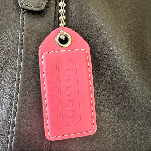 VINTAGE COACH BLACK LEATHER HAMPTON TOTE 5147 - Picture 10 of 11